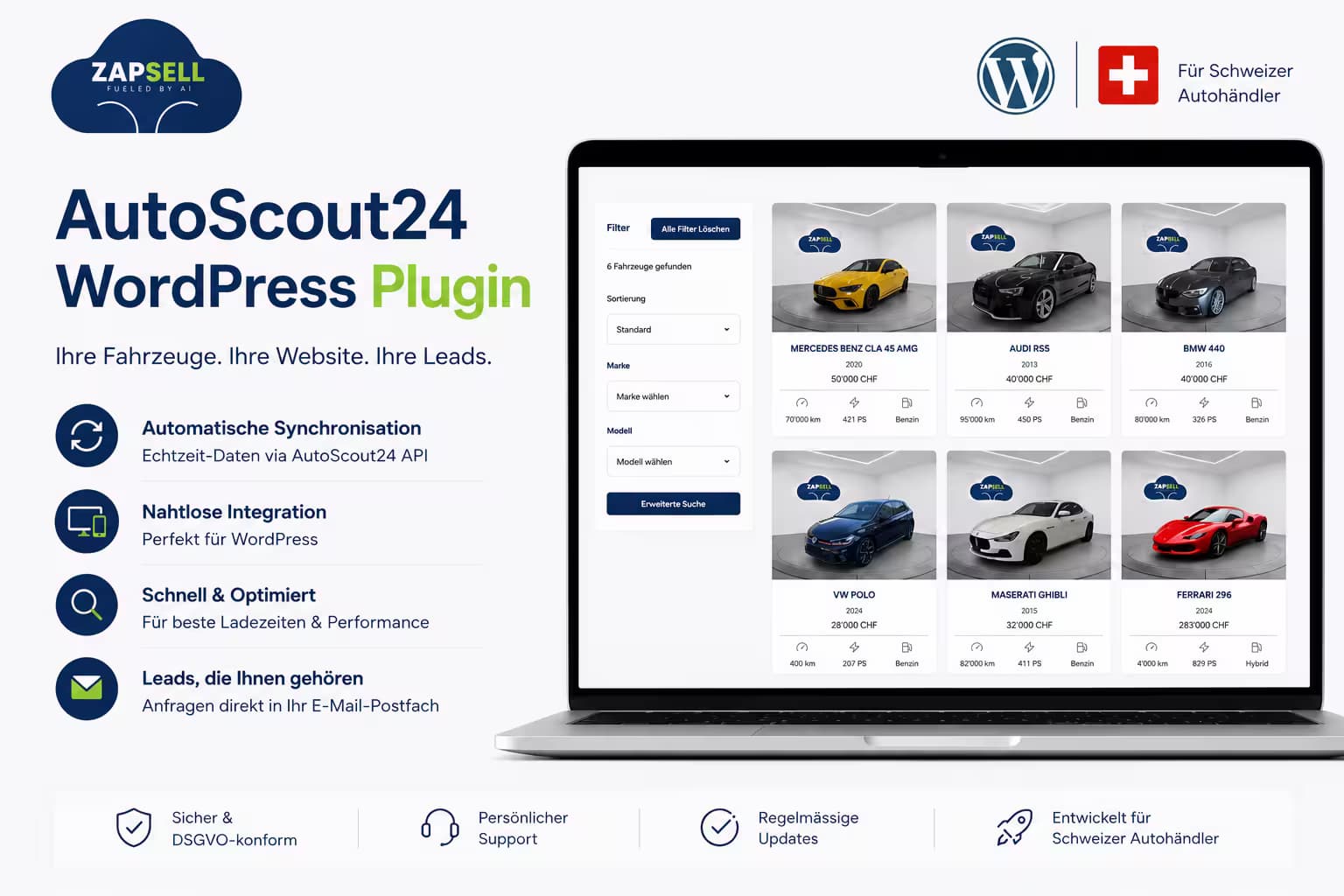 AutoScout24 WordPress Plugin für Schweizer Autohändler: Checkliste vor der Auswahl